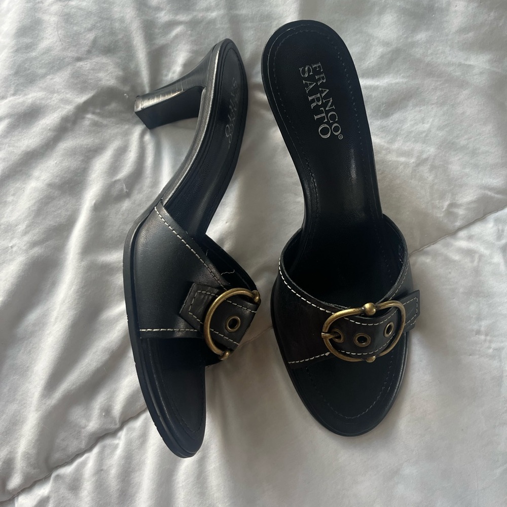 Y2K Franco Sarto Heeled Mules